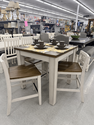 Dining table and chairs at 82 Outlet